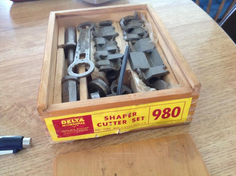 Vintage delta shaper cutter set, No. 980. Never us US 95.00 (Kenosha