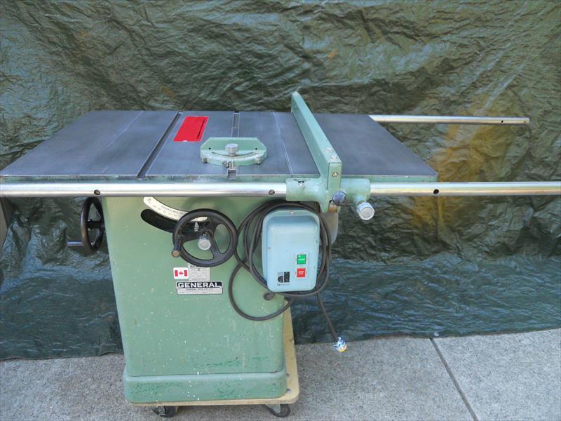 Canadian General 12" table saw model 450 CAN 1,250.00